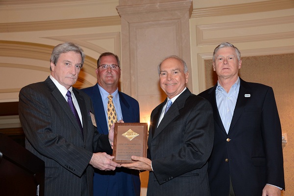 (From Left to Right) Amos Bussmann, President and Publisher, Sea Technology Magazine (Compass Publications, Inc.) Lee Orgeron, President, Montco Offshore David Welch, Chairman, President, CEO, Stone Energy Kevin McEvoy, President & CEO, Oceaneering