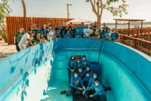 The rehabilitation team with Adria